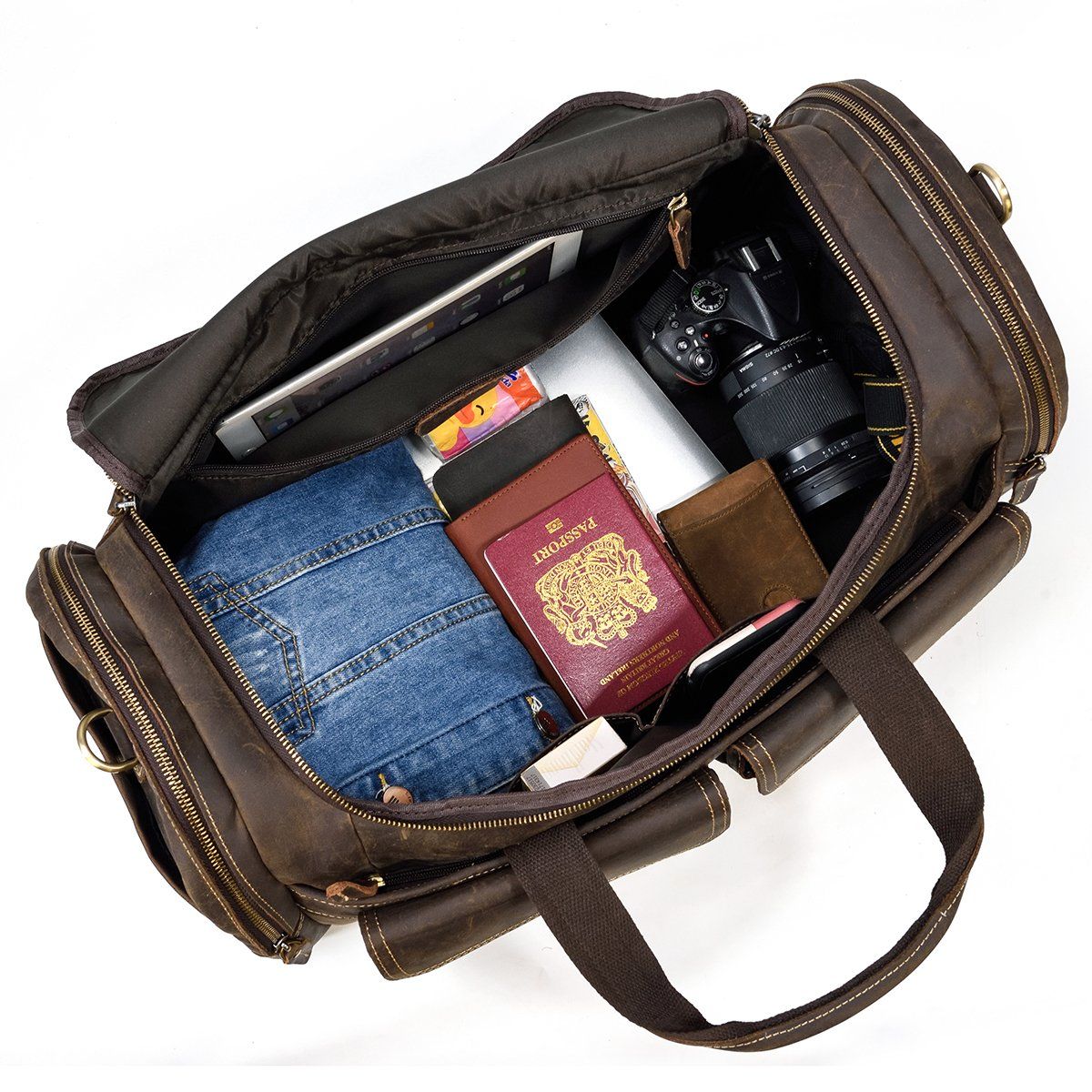 Men's Leather Duffle Bag | BOGOTA - Image 8