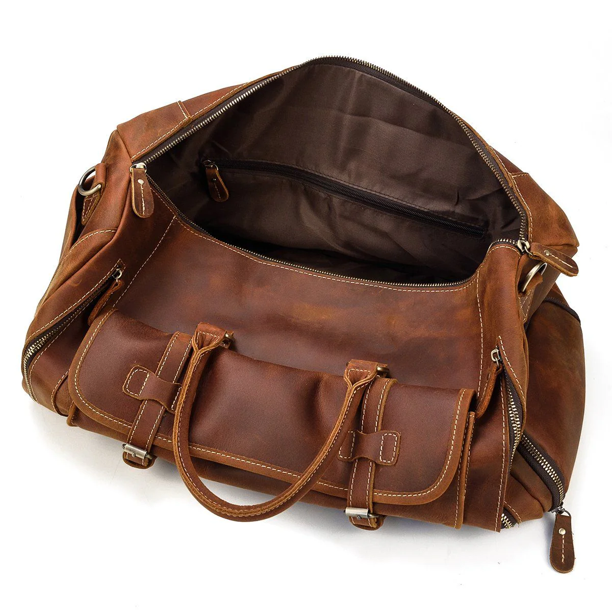 Men's Leather Weekend Bag | MANAGUA - Image 14