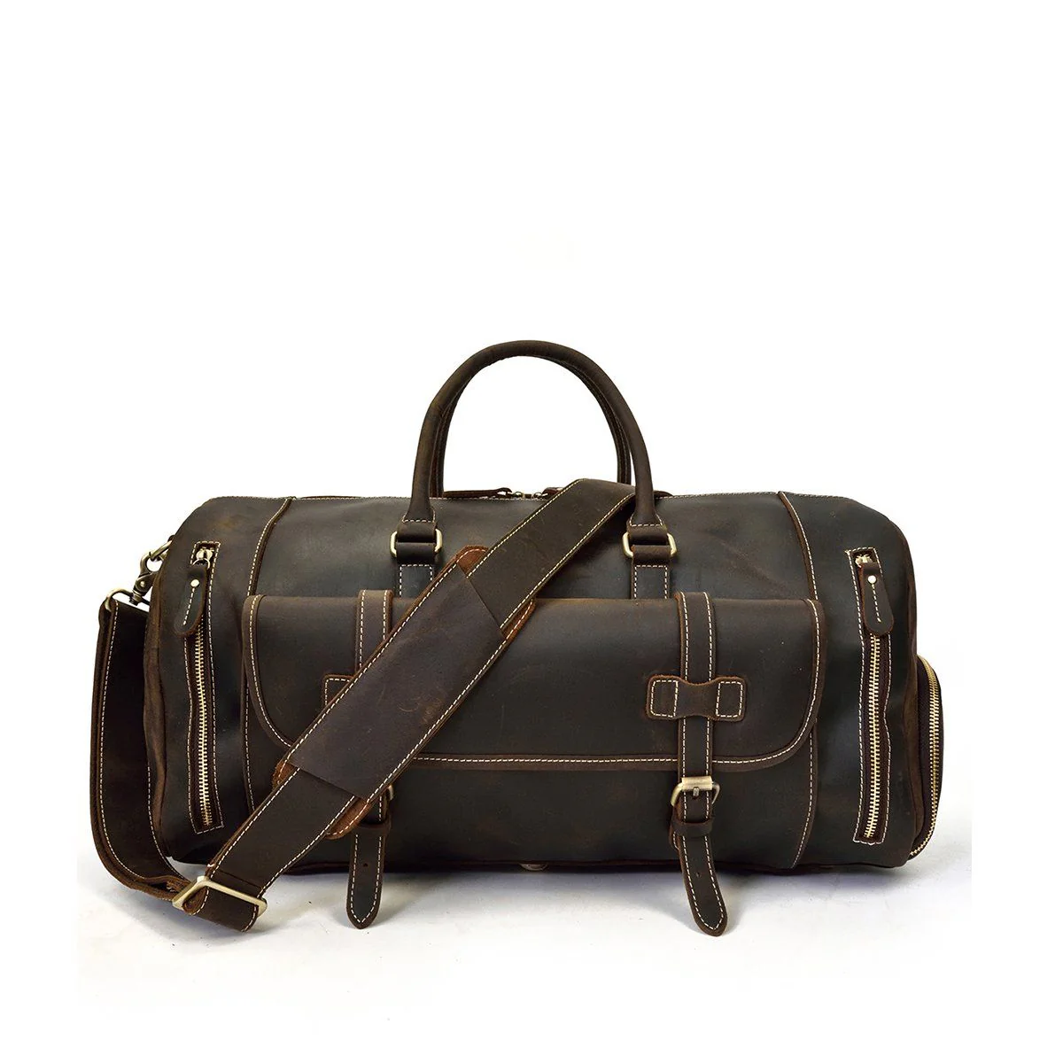 Men's Leather Weekend Bag | MANAGUA - Image 25
