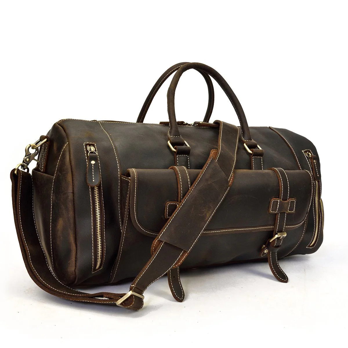 Men's Leather Weekend Bag | MANAGUA - Image 27