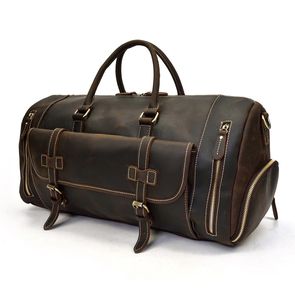 Men's Leather Weekend Bag | MANAGUA - Image 28