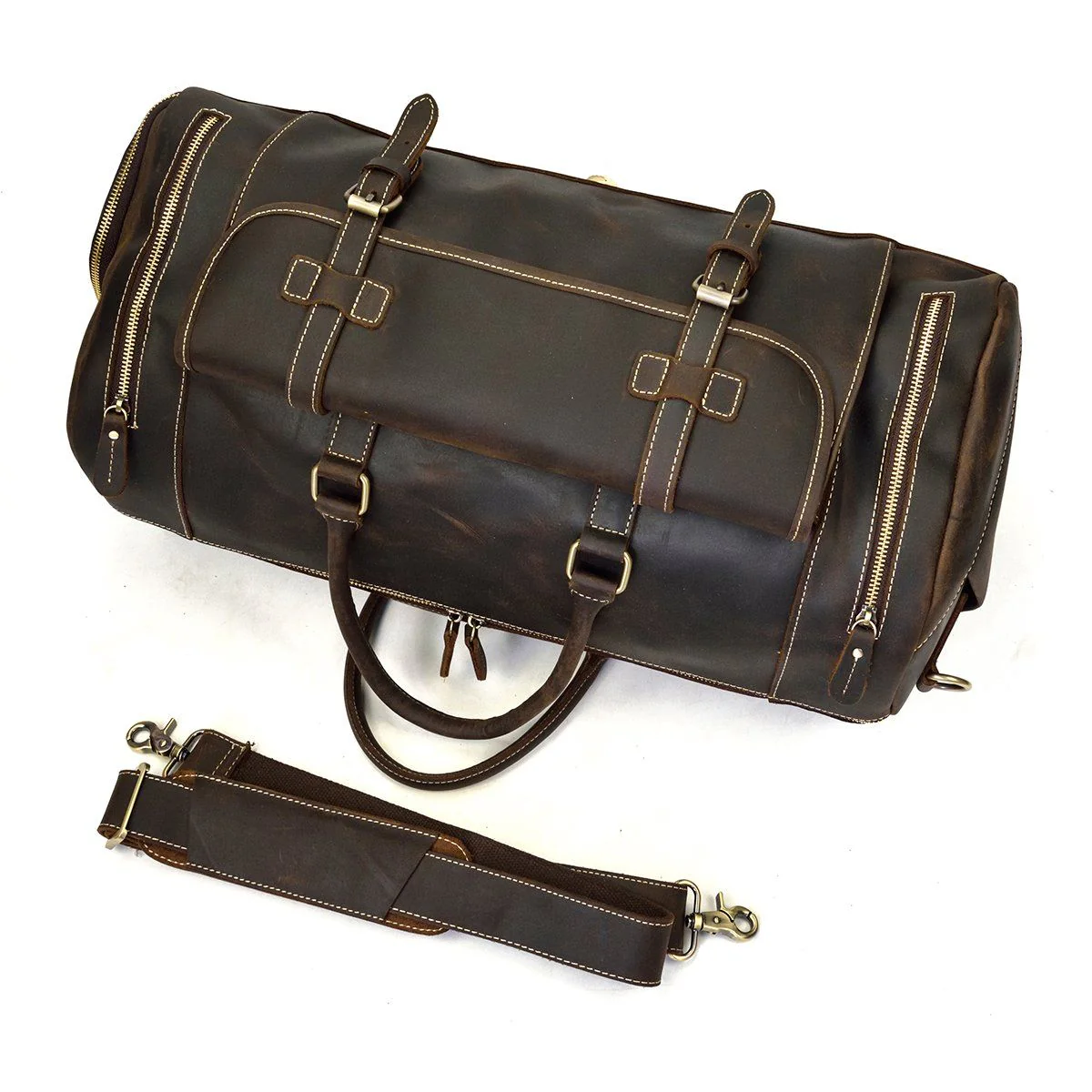Men's Leather Weekend Bag | MANAGUA - Image 29