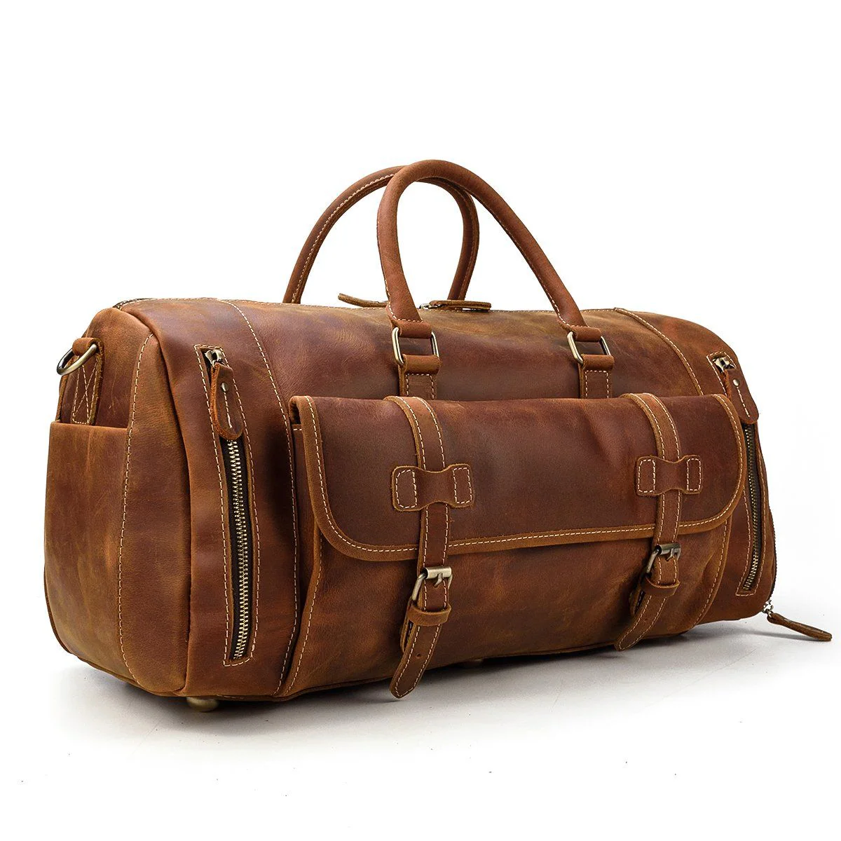 Men's Leather Weekend Bag | MANAGUA - Image 4