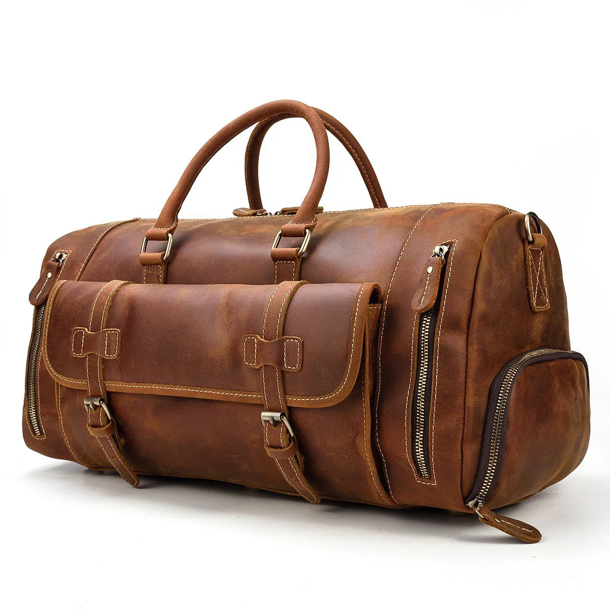 Men's Leather Weekend Bag | MANAGUA - Image 5