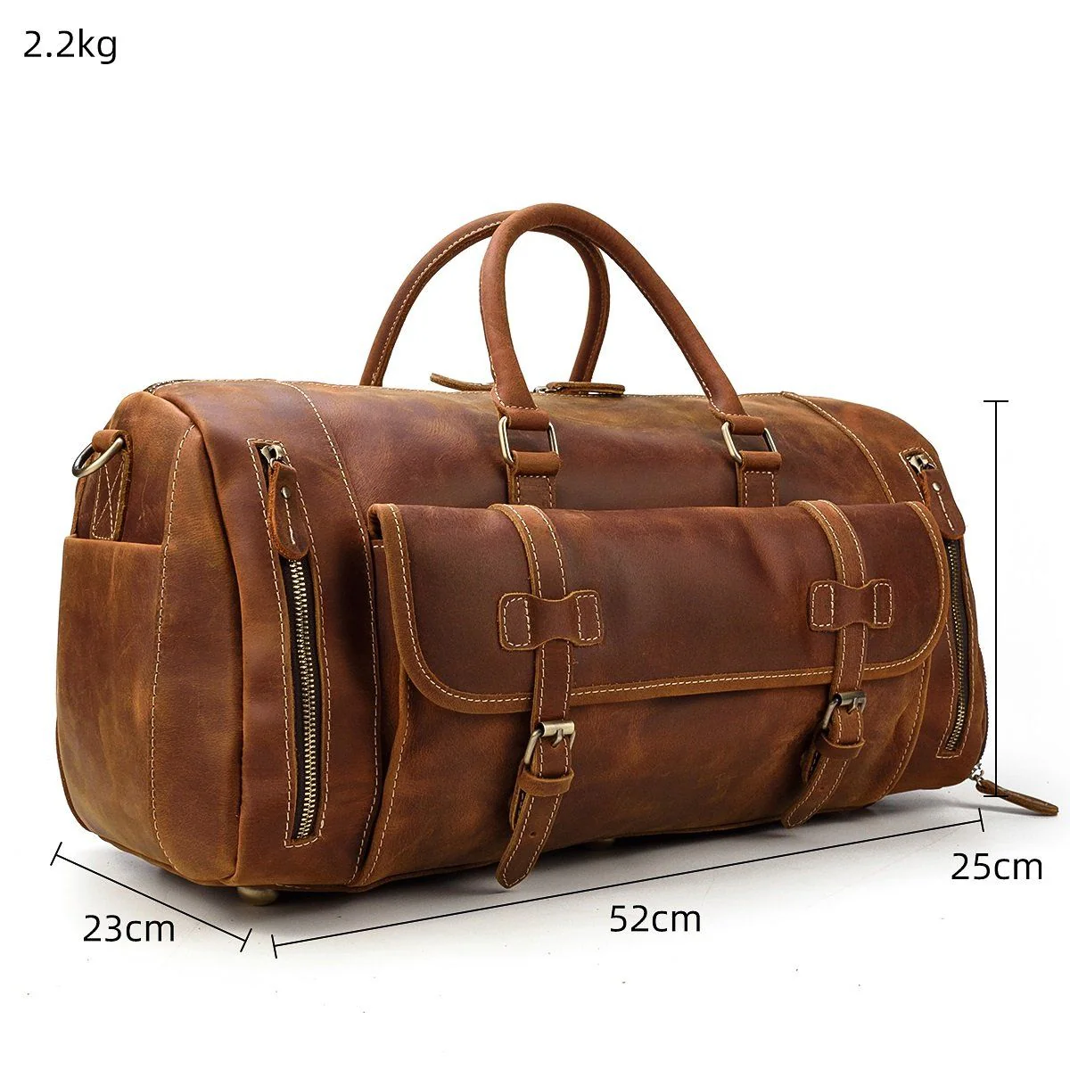 Men's Leather Weekend Bag | MANAGUA - Image 9