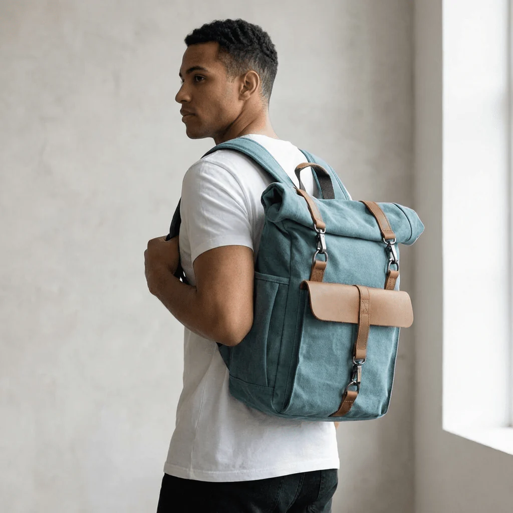 Retro Canvas Rucksack | REYKJAVIK - Image 11
