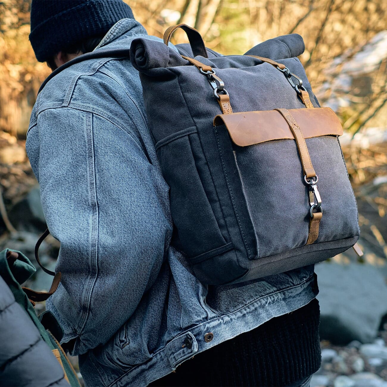 Retro Canvas Rucksack | REYKJAVIK - Image 12