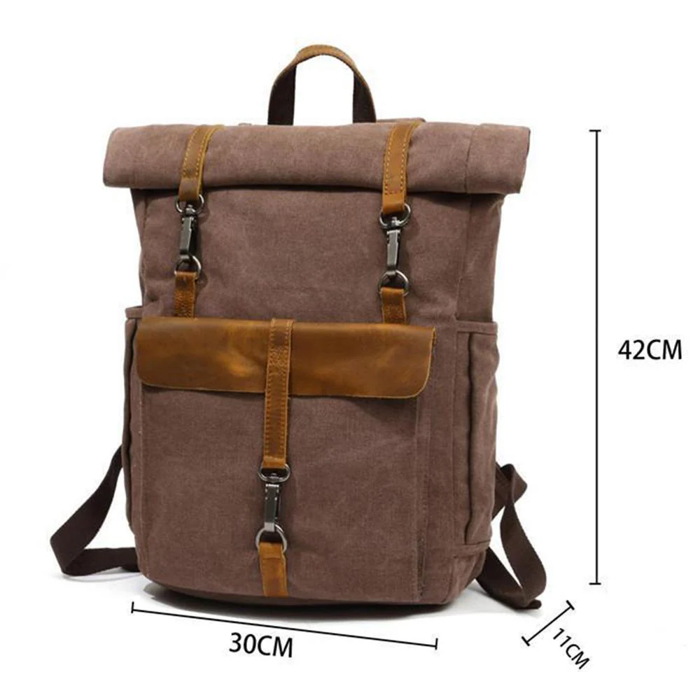 Retro Canvas Rucksack | REYKJAVIK - Image 7