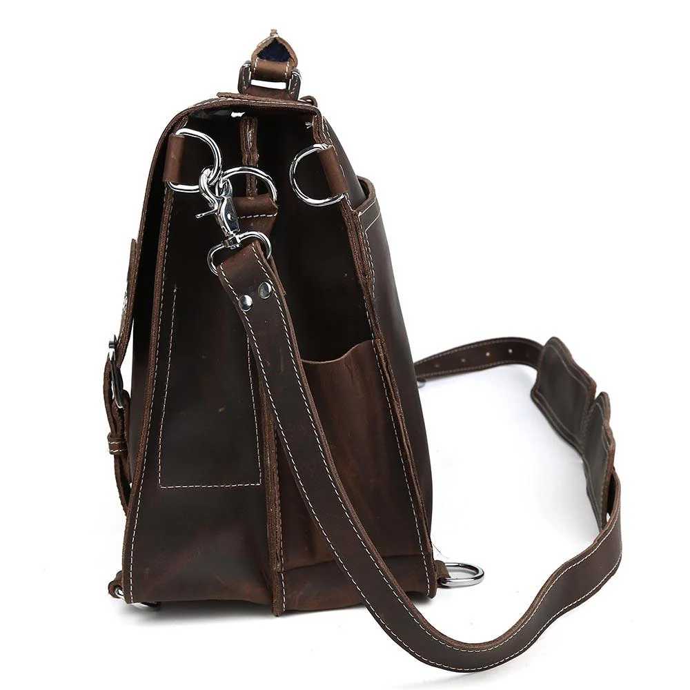 Tan Leather Shoulder Bag | ATAKAMA - Image 6