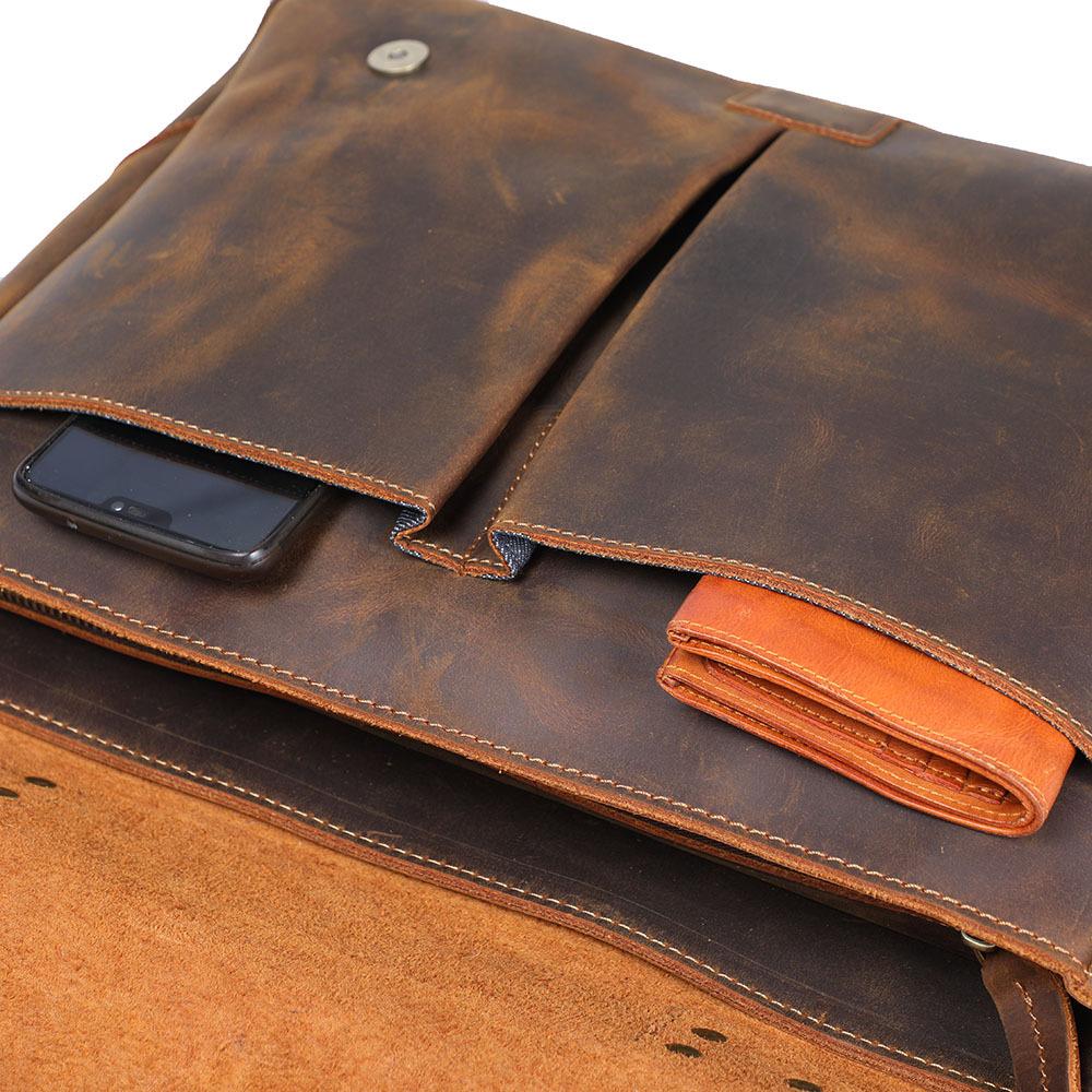Leather Shoulder Bag | VATEA - Image 10