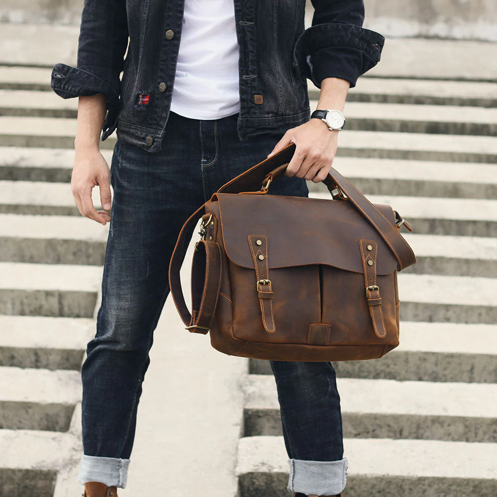 Leather Shoulder Bag | VATEA - Image 21
