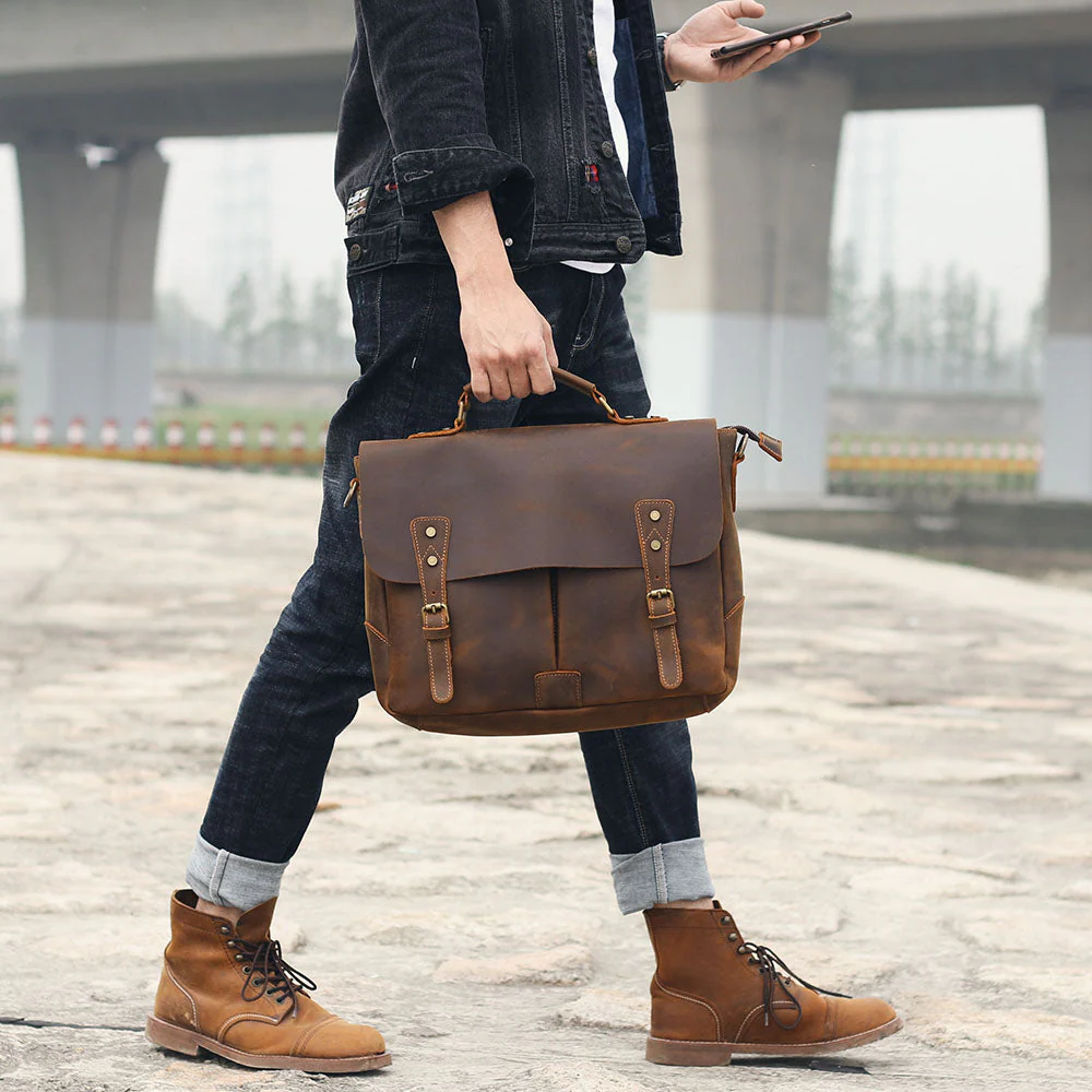 Leather Shoulder Bag | VATEA - Image 22