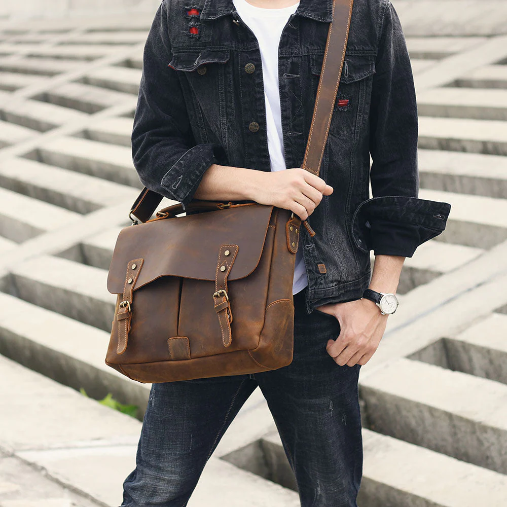 Leather Shoulder Bag | VATEA - Image 23