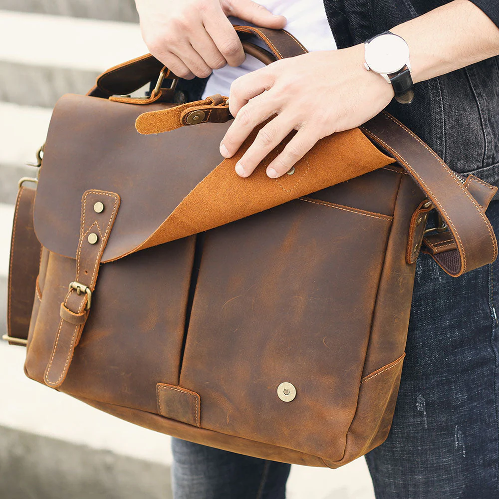 Leather Shoulder Bag | VATEA - Image 24