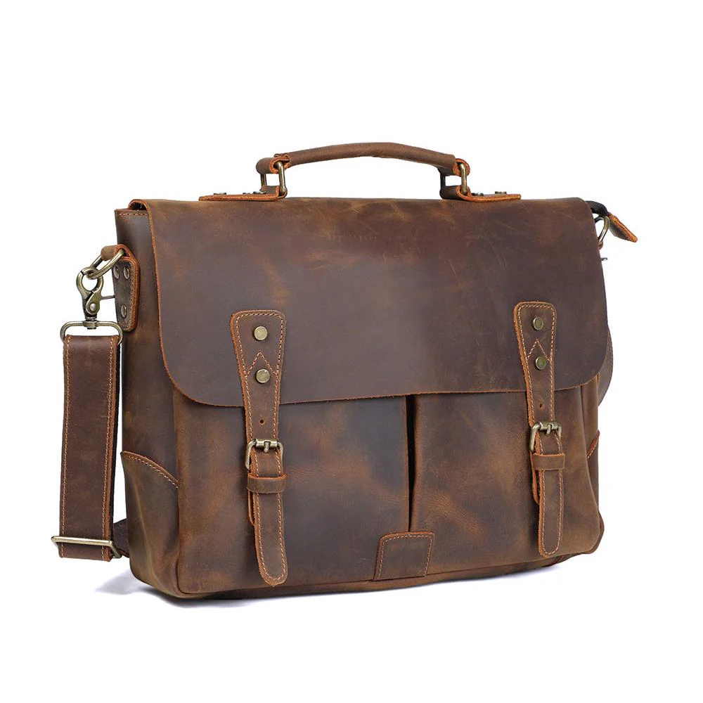 Leather Shoulder Bag | VATEA - Image 4