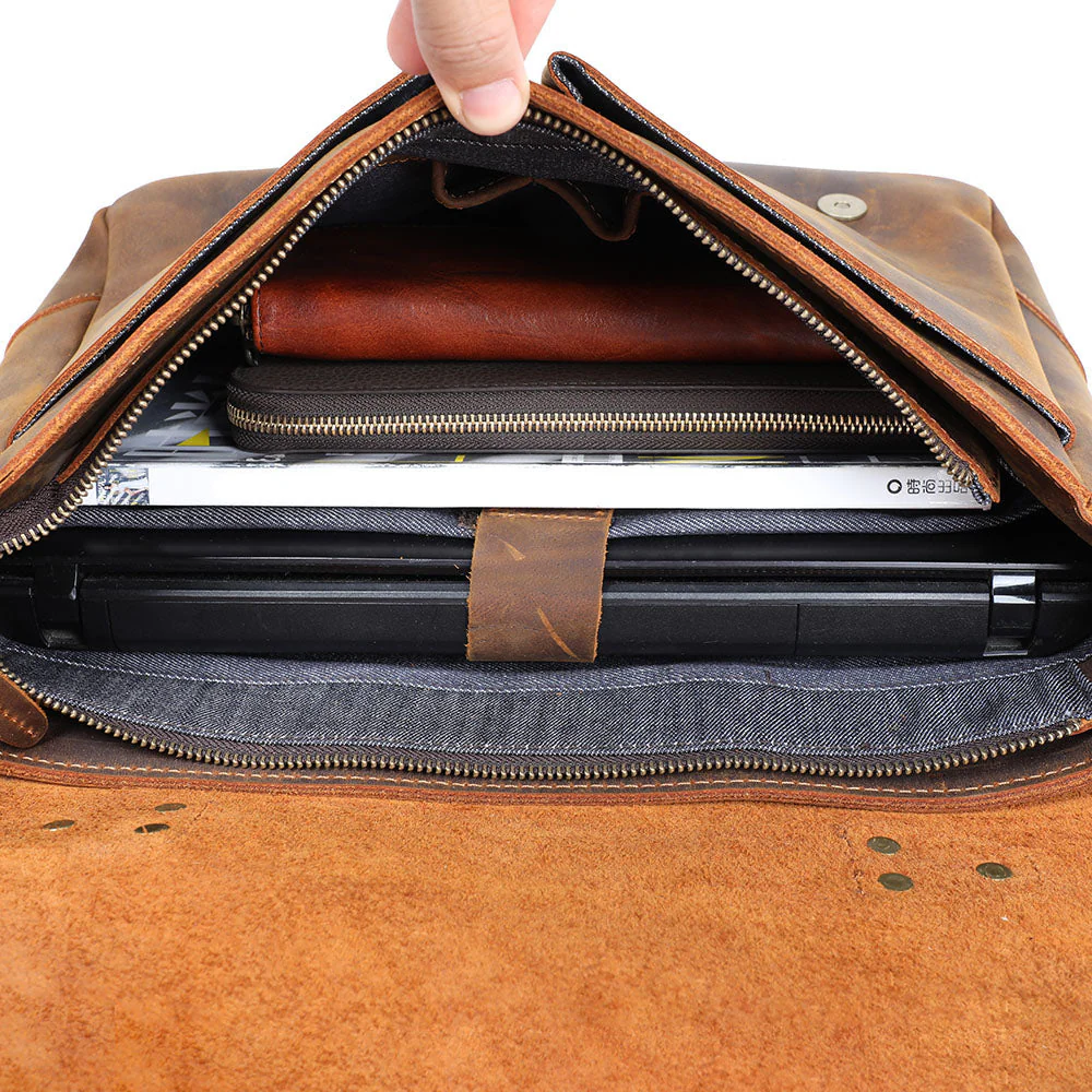 Leather Shoulder Bag | VATEA - Image 9
