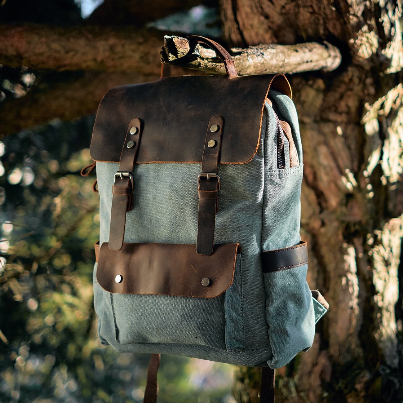 Canvas Laptop Backpack | HELSINKI - Image 13