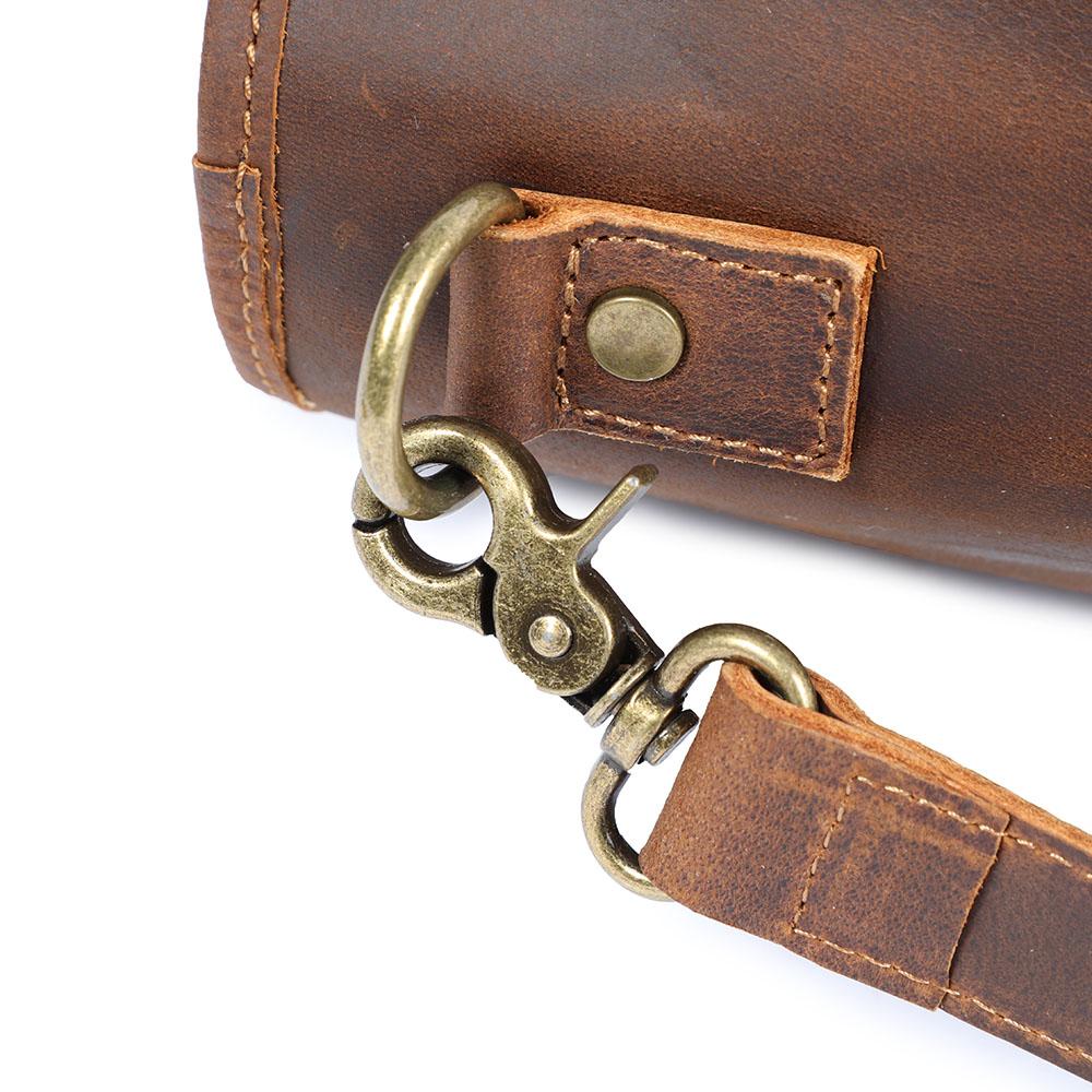 Vintage Leather Tote Bag | OLANA - Image 11