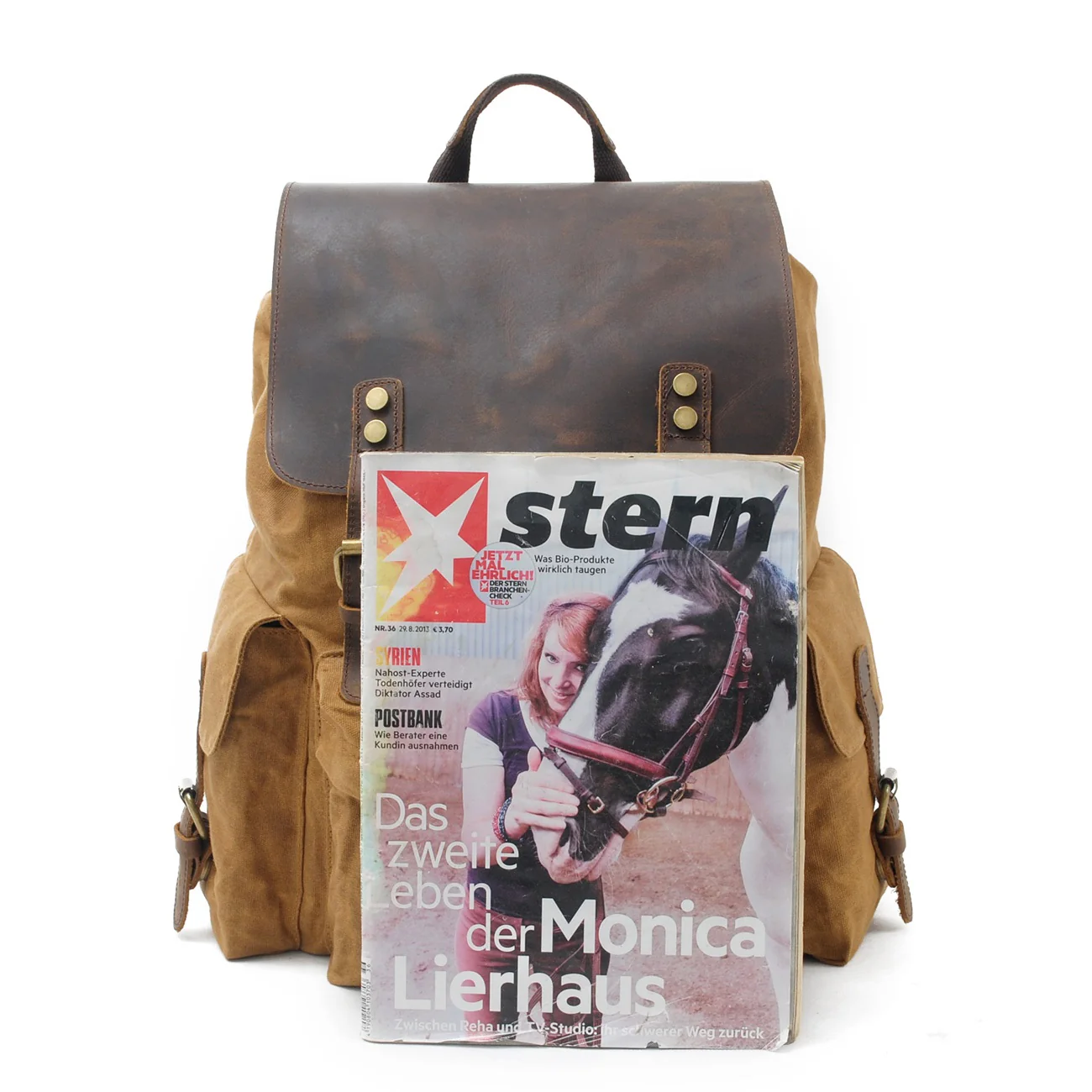 Waxed Canvas Backpack | LATVIA - Image 22