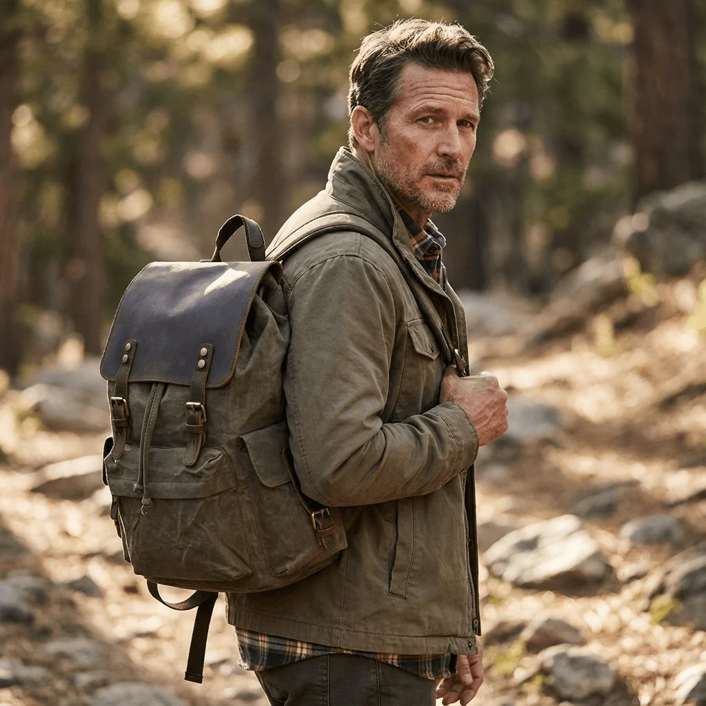 Waxed Canvas Backpack | LATVIA - Image 6