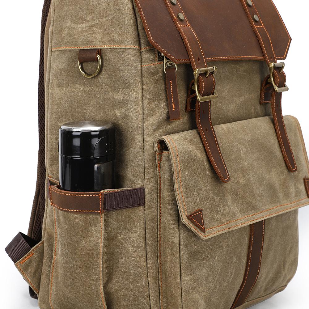 Waxed Canvas Camera Backpack | ALGONQUIN - Image 11