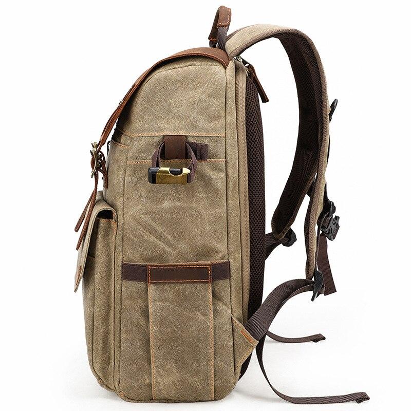 Waxed Canvas Camera Backpack | ALGONQUIN - Image 12