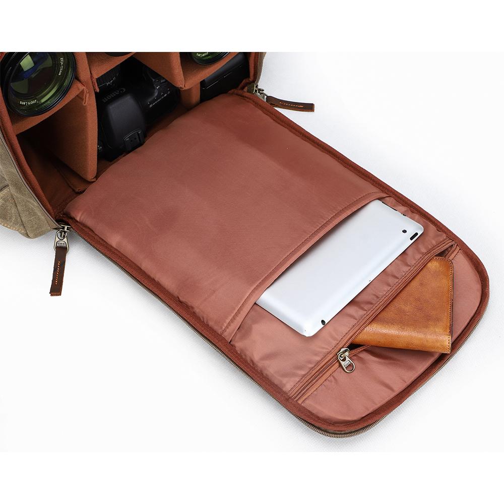 Waxed Canvas Camera Backpack | ALGONQUIN - Image 13