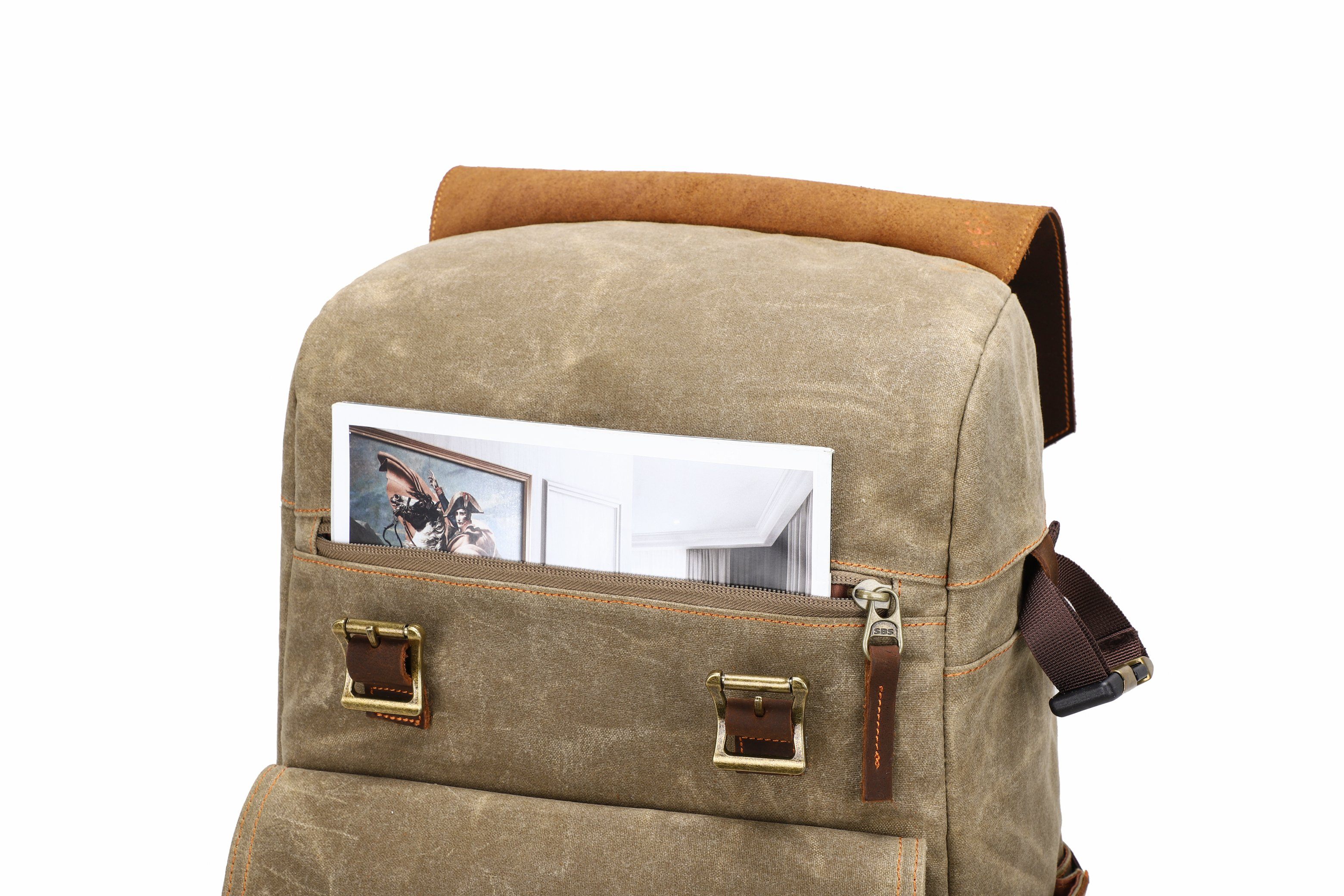 Waxed Canvas Camera Backpack | ALGONQUIN - Image 14