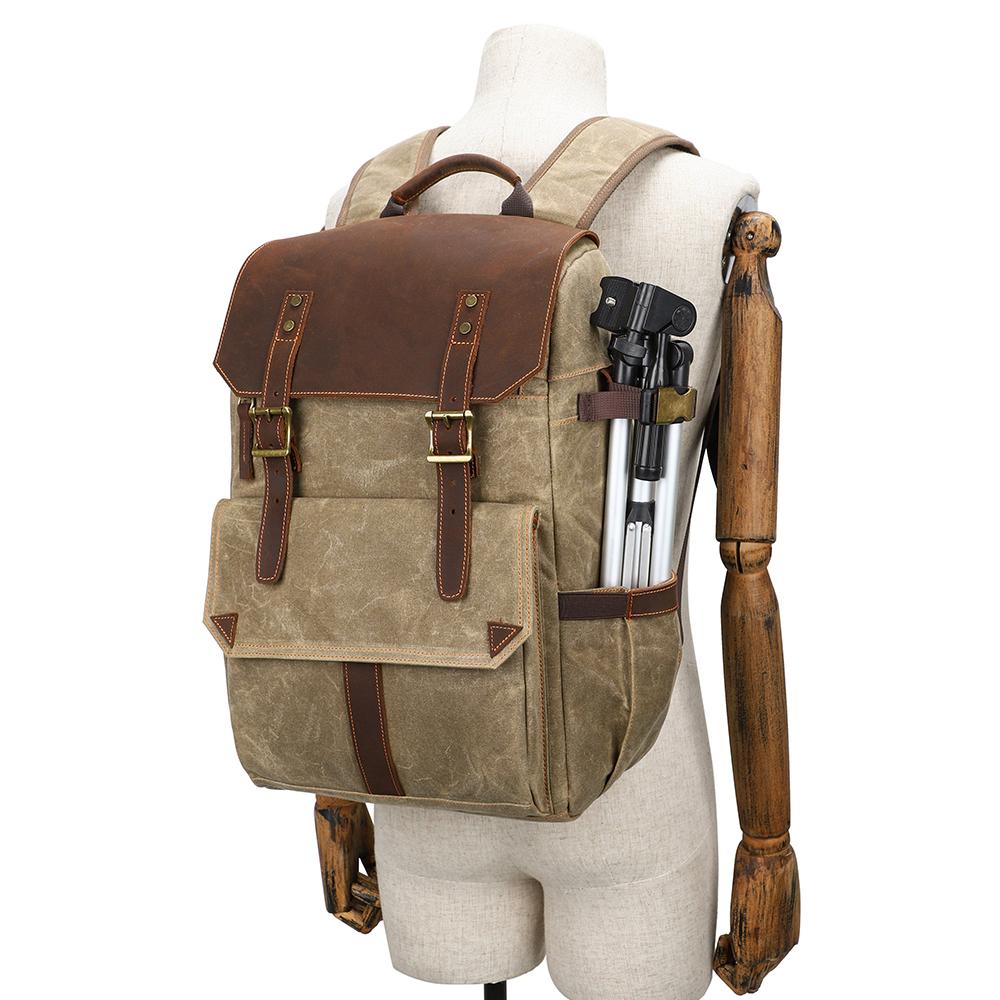 Waxed Canvas Camera Backpack | ALGONQUIN - Image 17