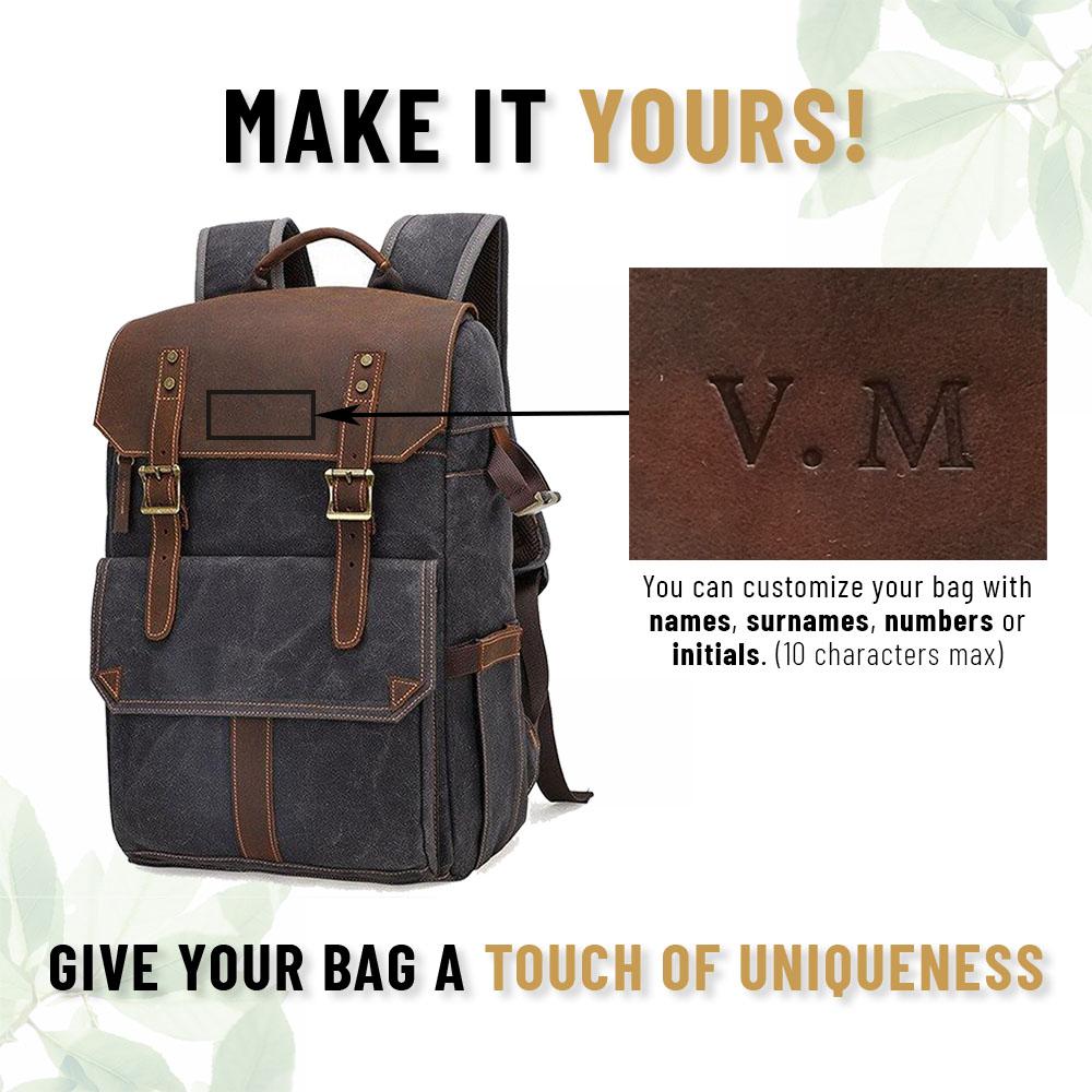 Waxed Canvas Camera Backpack | ALGONQUIN - Image 19
