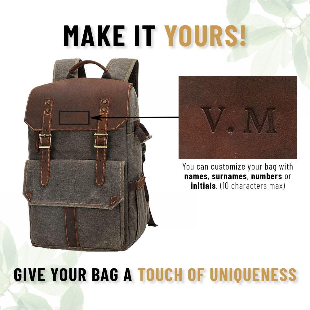 Waxed Canvas Camera Backpack | ALGONQUIN - Image 20