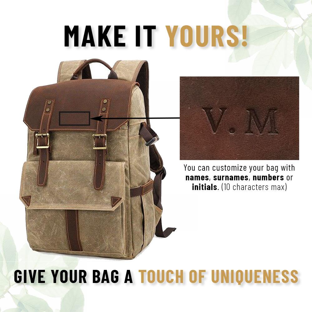 Waxed Canvas Camera Backpack | ALGONQUIN - Image 21