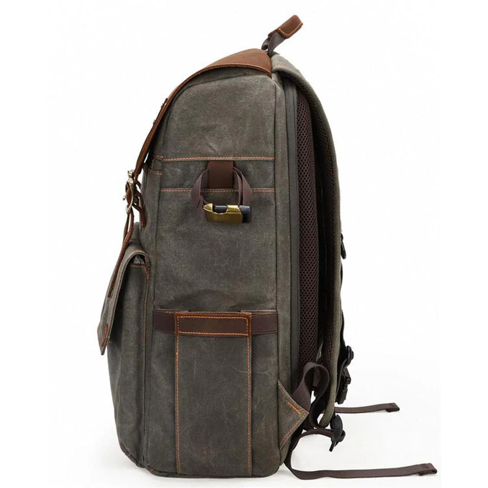Waxed Canvas Camera Backpack | ALGONQUIN - Image 5
