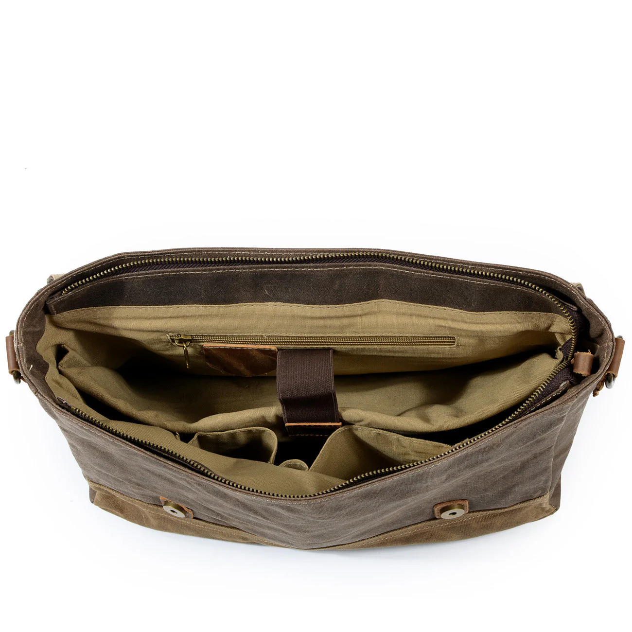 Waxed Canvas Messenger Bag | WINNIPEG - Image 13