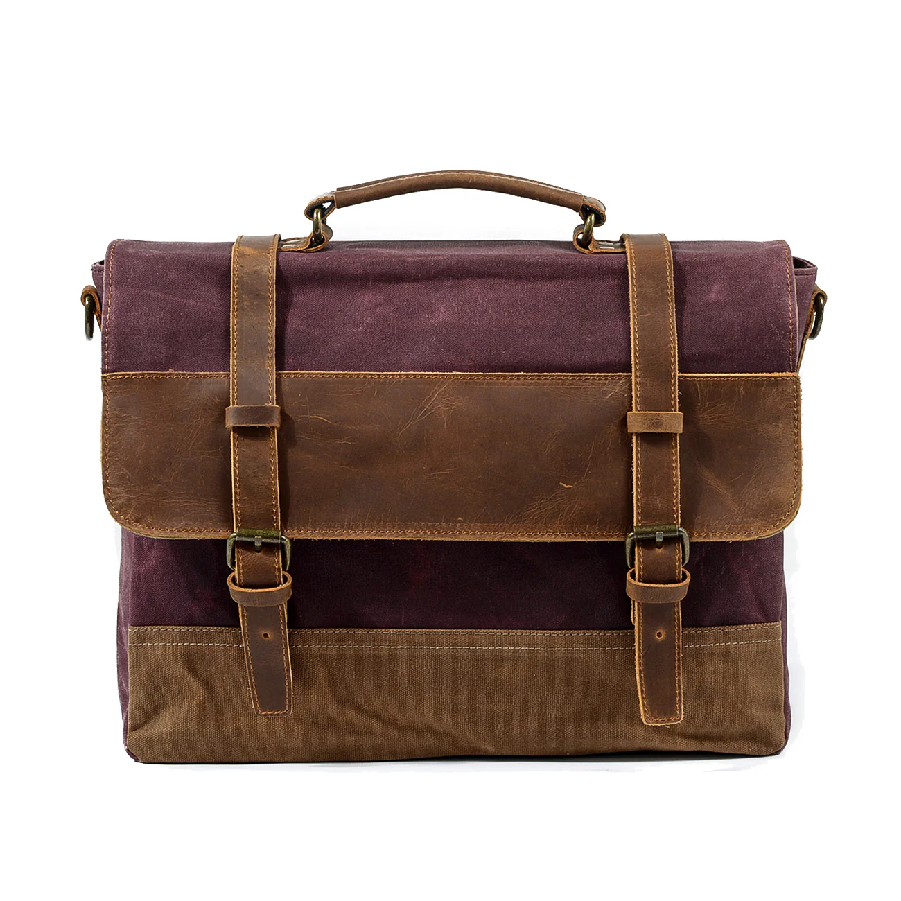 Waxed Canvas Messenger Bag | WINNIPEG - Image 3