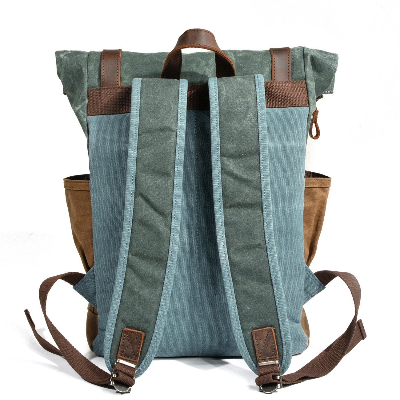 Waxed Canvas Roll Top Backpack | LUND - Image 5