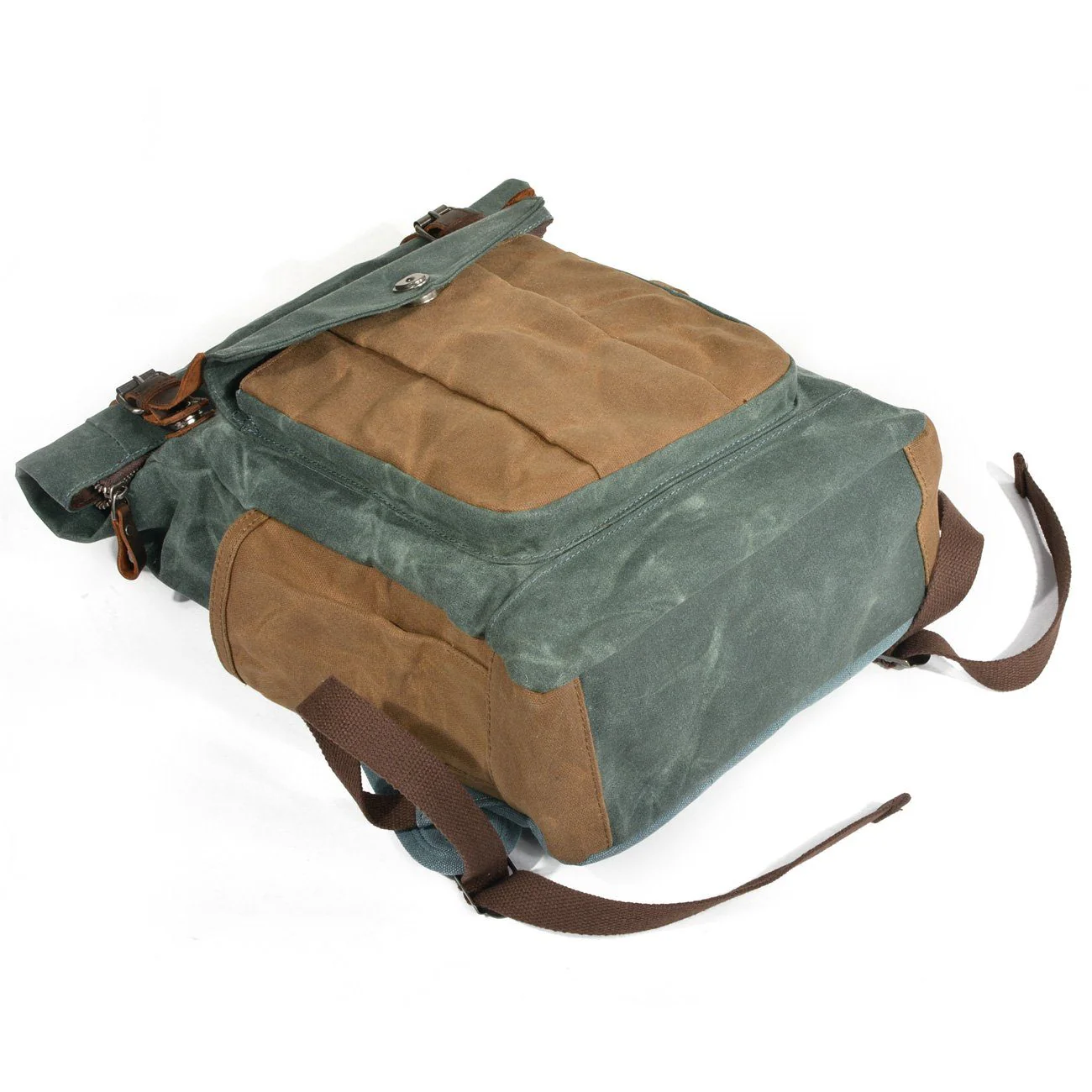 Waxed Canvas Roll Top Backpack | LUND - Image 6