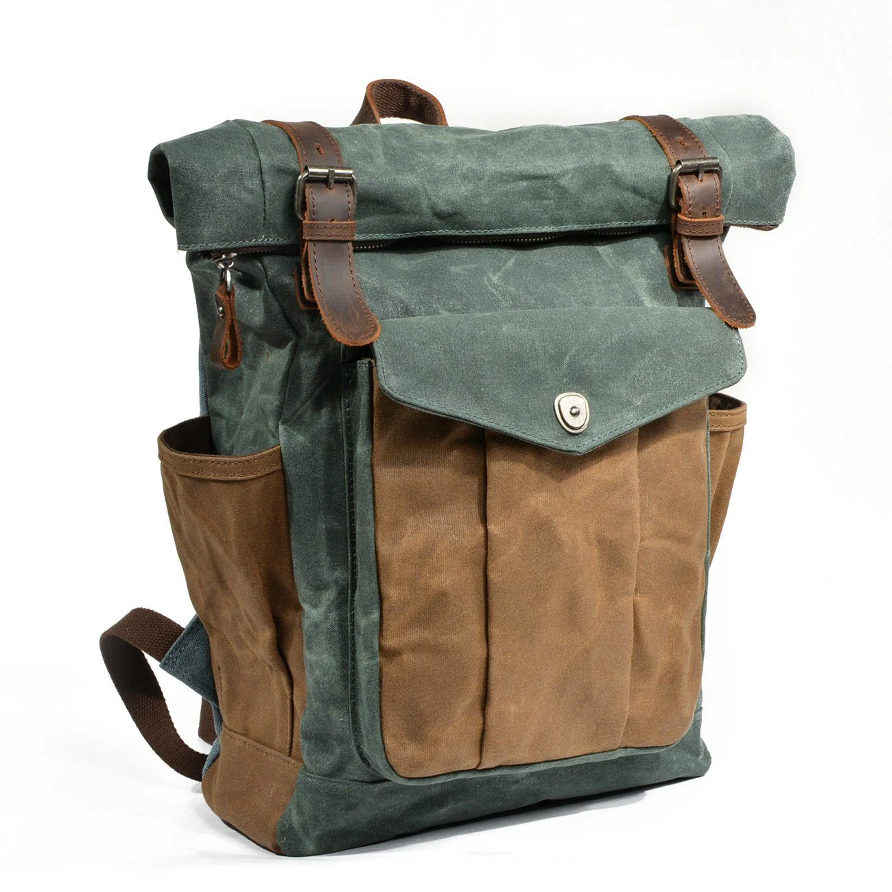 Waxed Canvas Roll Top Backpack | LUND - Image 8